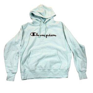 Champion Unisex Reverse Weave Hoodie Sweatshirt Large Pullover Casual Pocket Gre
